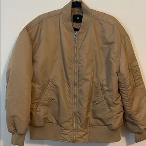 H&M Men's Tan Bomber Jacket